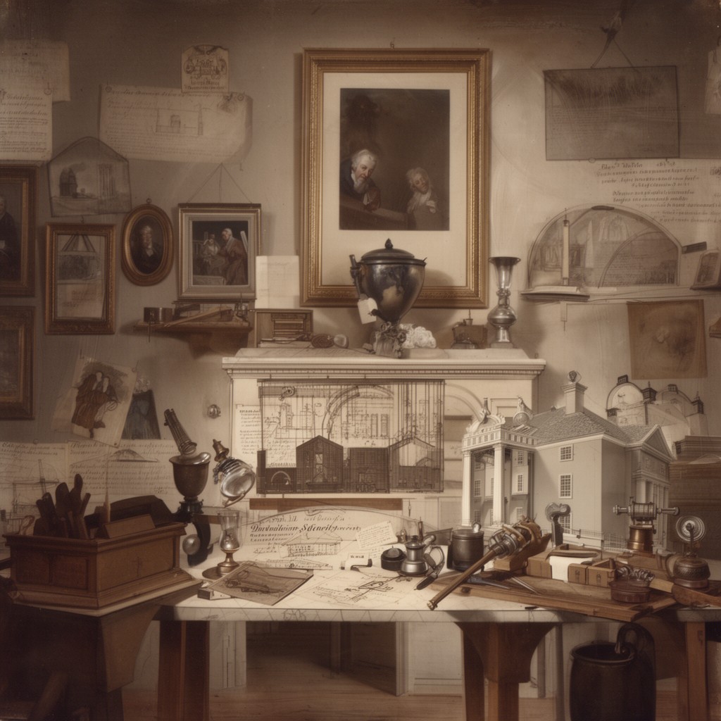 AI-generated illustration of Dublin Society's Drawing School