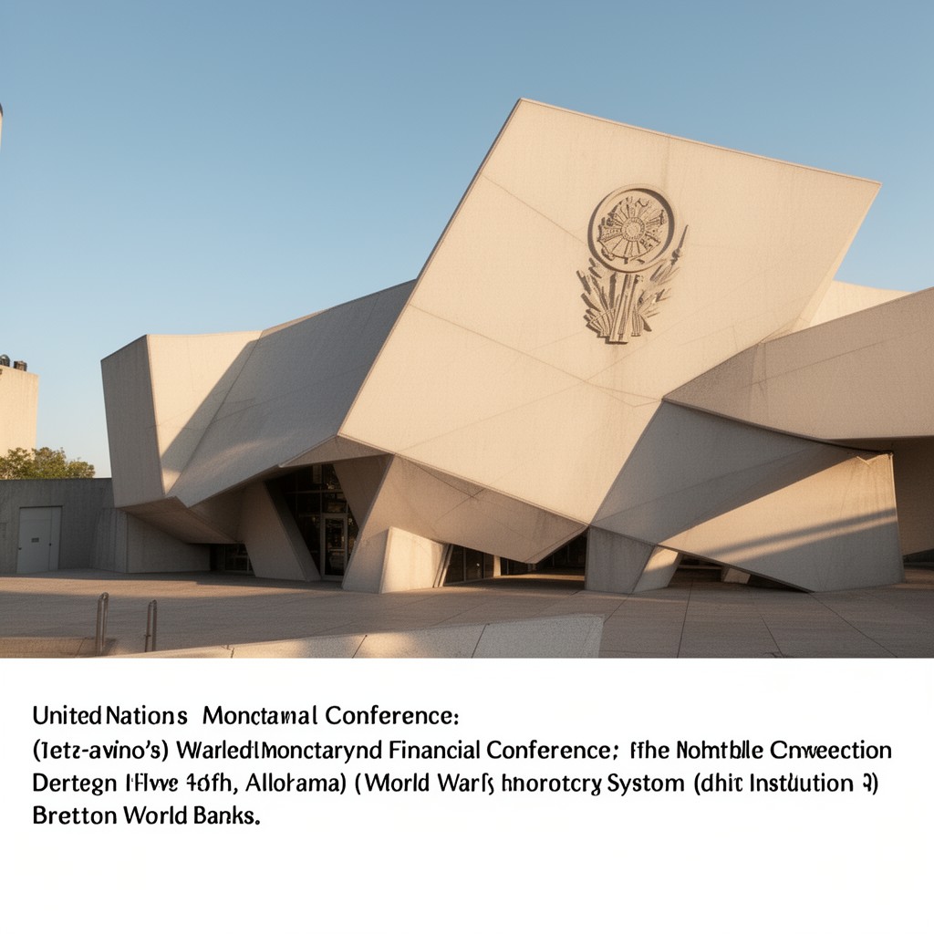 AI-generated illustration of United Nations Monetary and Financial Conference