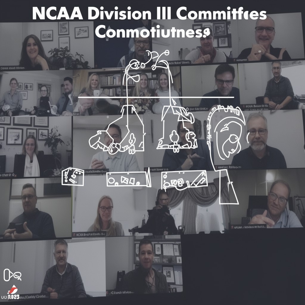 AI-generated illustration of NCAA Division III committees
