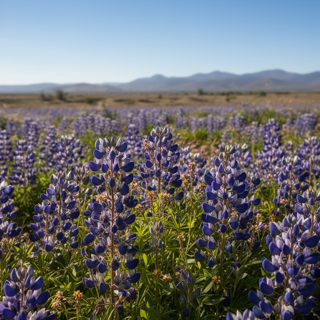 AI-generated illustration of Lupinus subcarnosus