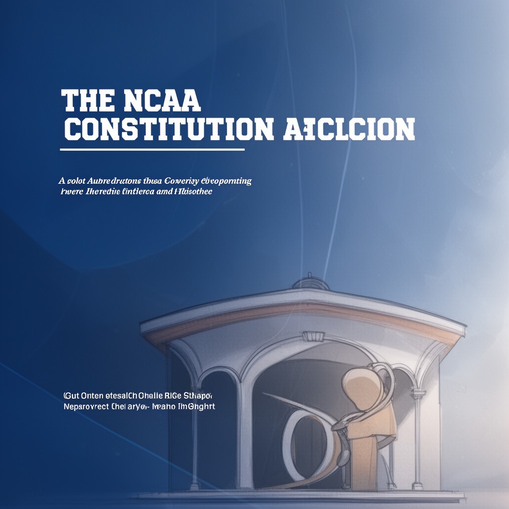 AI-generated illustration of NCAA Constitution