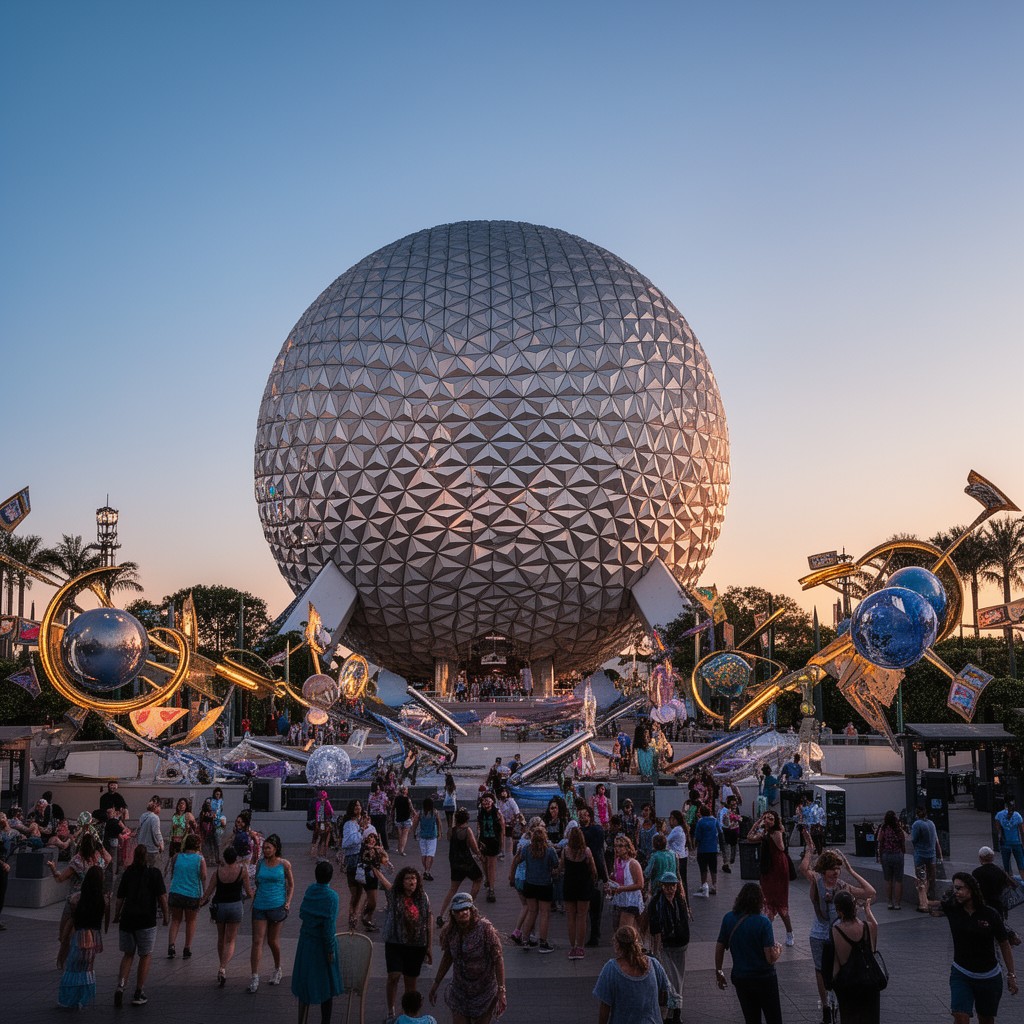 AI-generated illustration of EPCOT