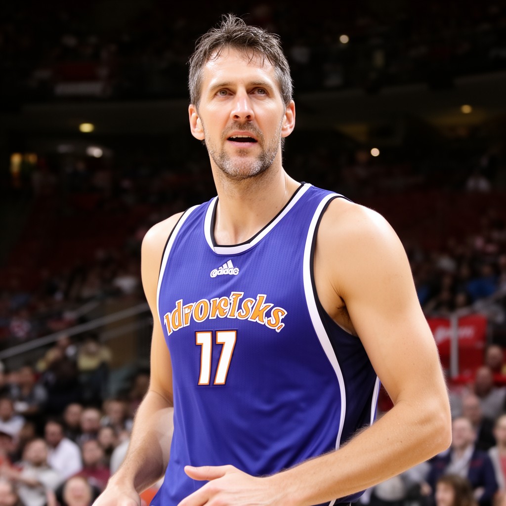 AI-generated illustration of Dirk Nowitzki
