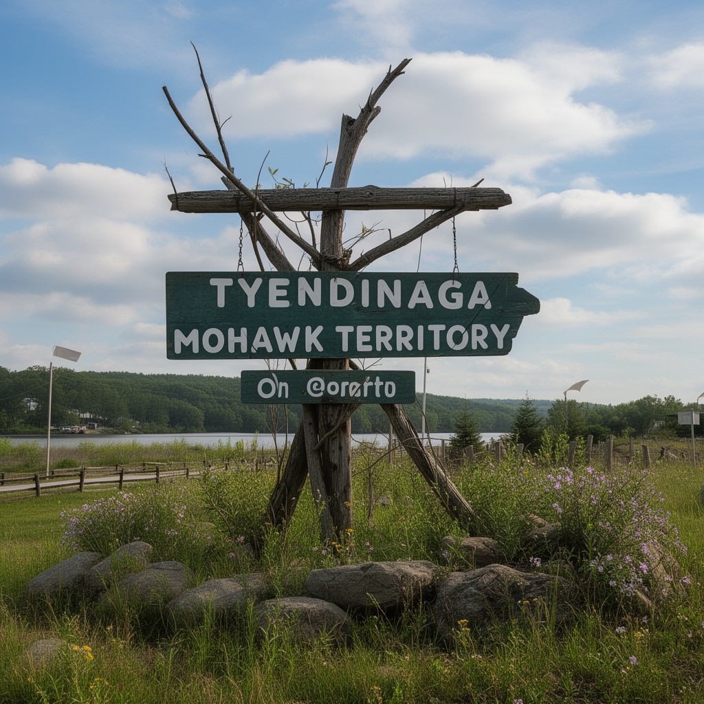 AI-generated illustration of Tyendinaga Mohawk Territory