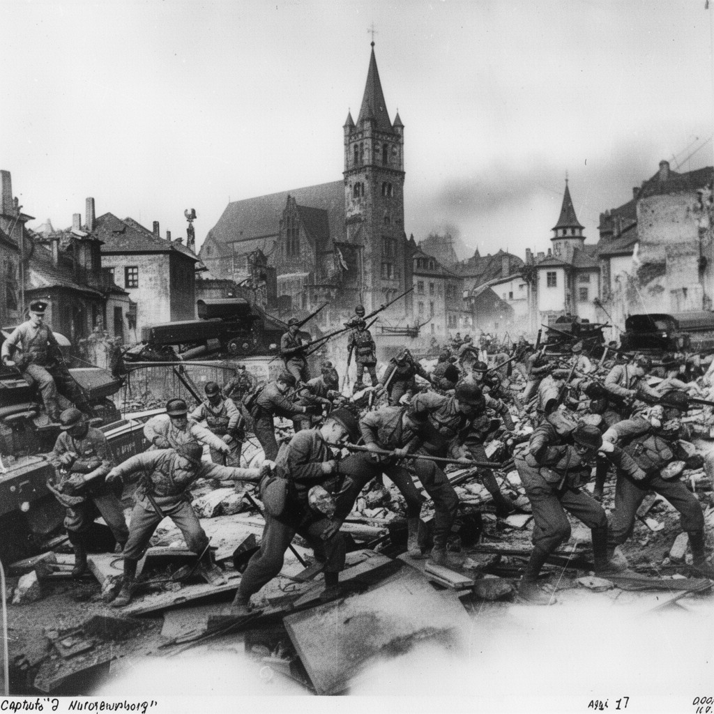 AI-generated illustration of Capture of Nuremberg