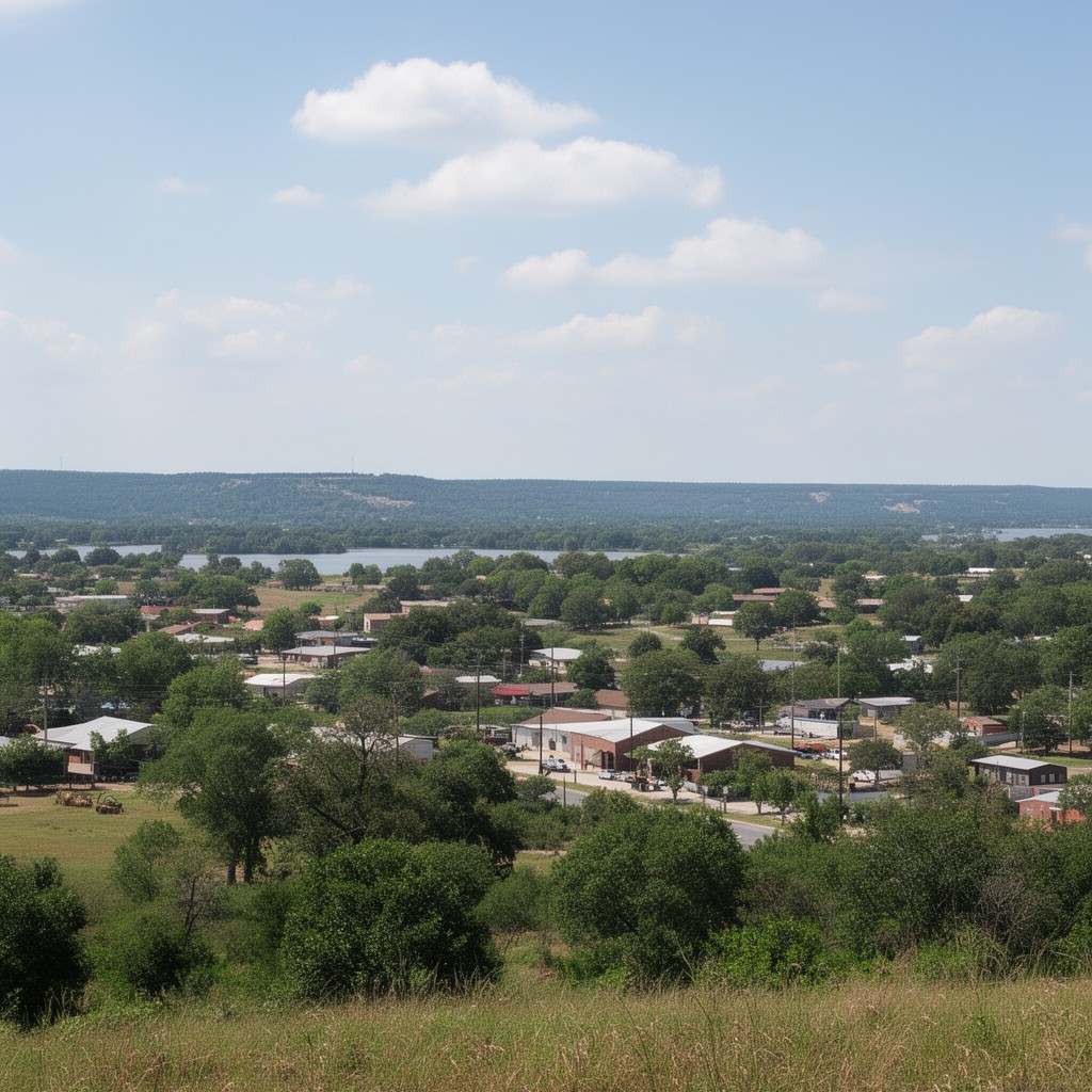 AI-generated illustration of Henderson County, Texas