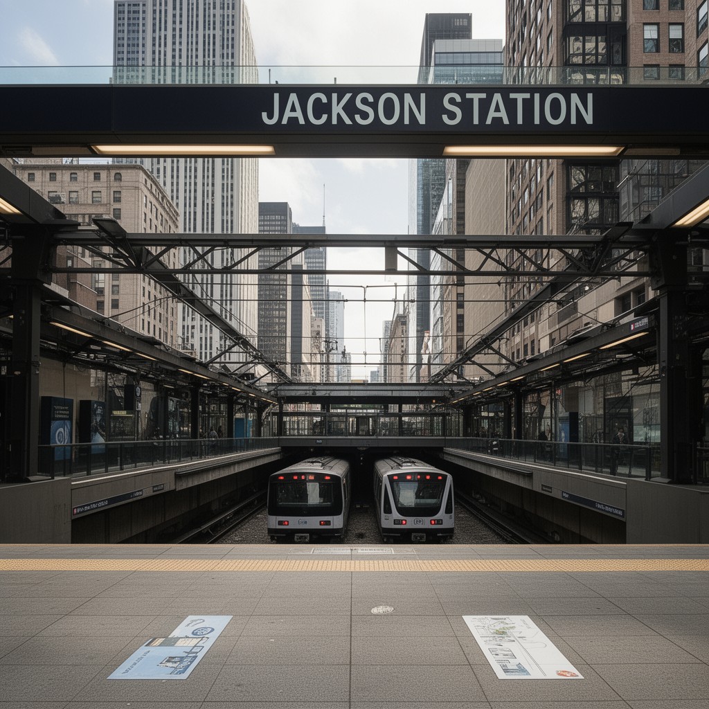 AI-generated illustration of Jackson station