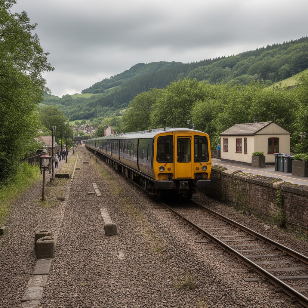 AI-generated illustration of Calder Valley line