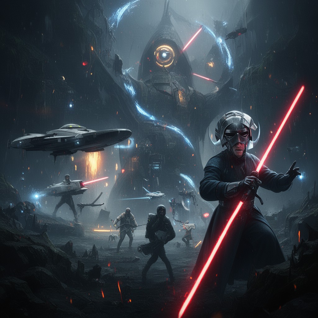 AI-generated illustration of Star Wars: The Rise of Skywalker
