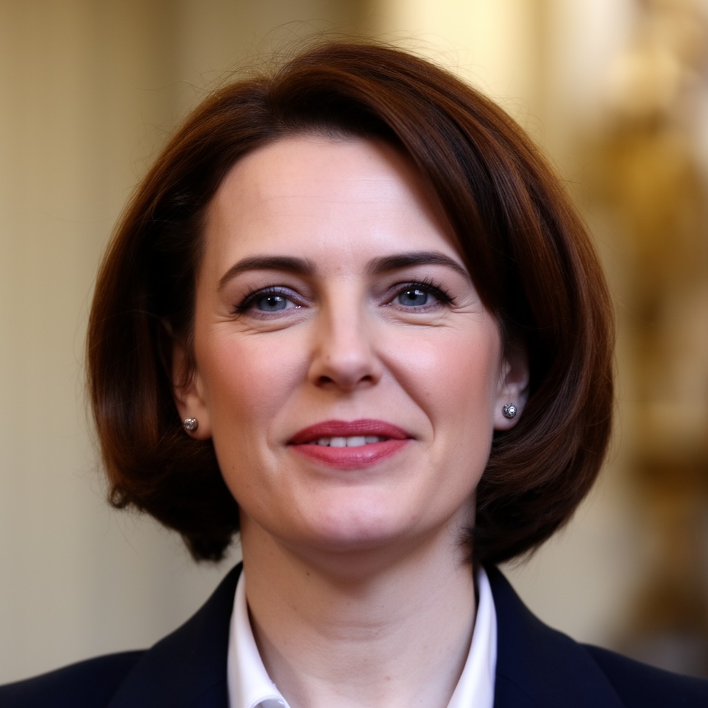 AI-generated illustration of Amber Rudd