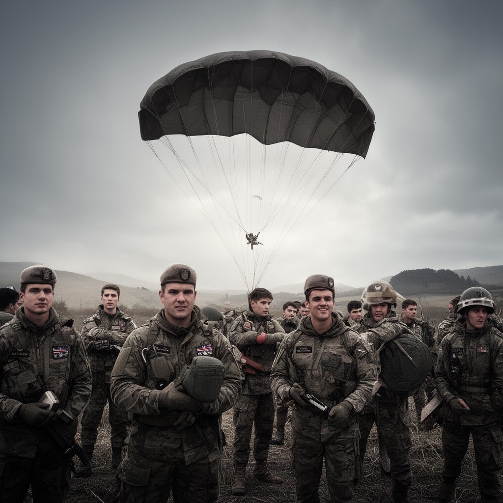 AI-generated illustration of 3rd Battalion, Parachute Regiment