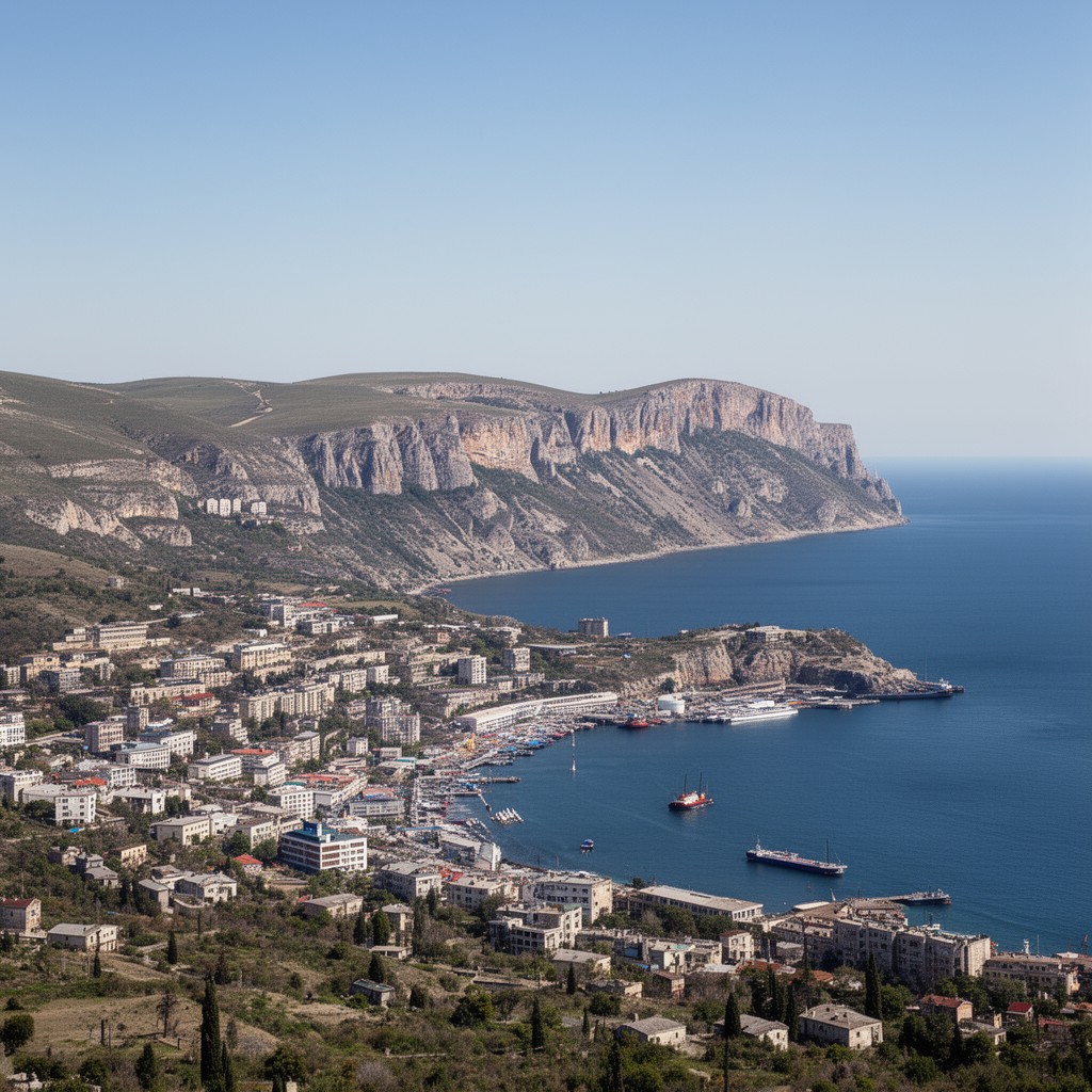 AI-generated illustration of southwestern Crimea