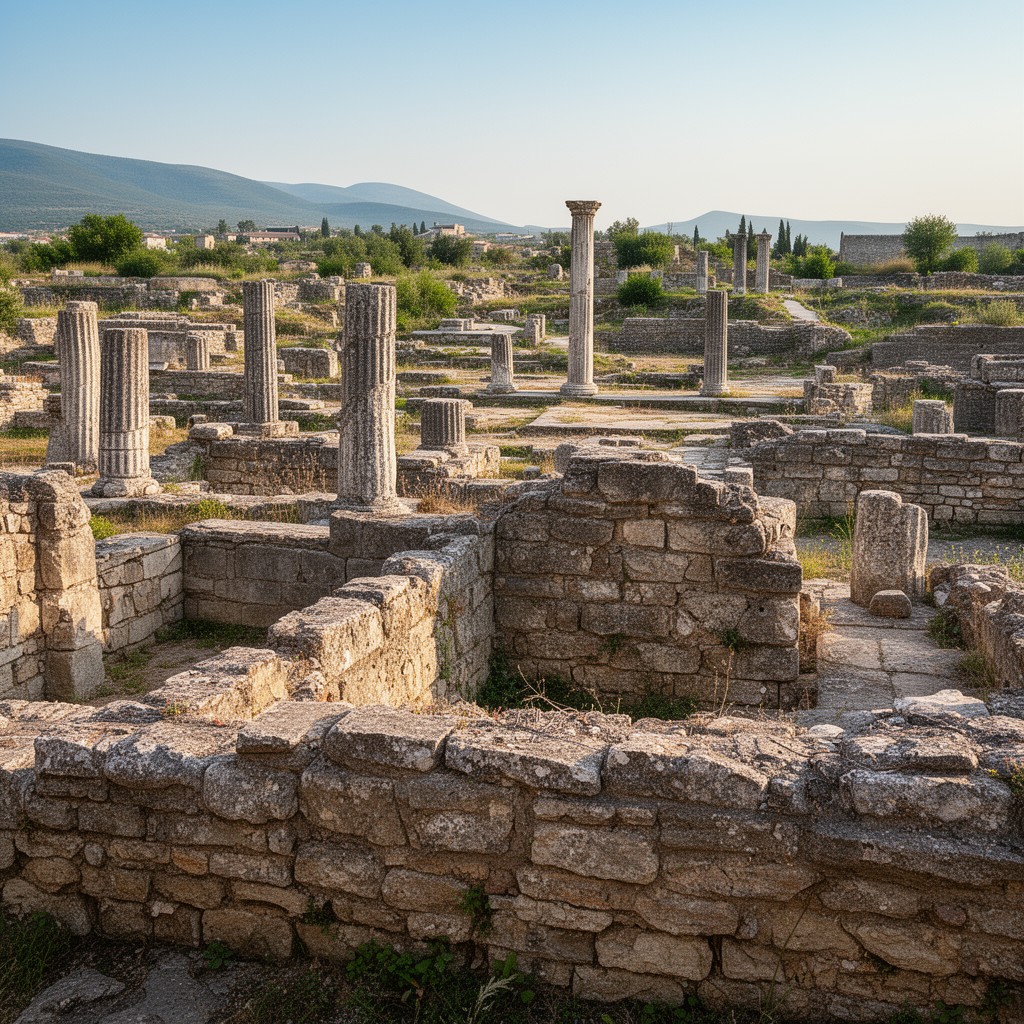 AI-generated illustration of Chersonesus Taurica archaeological site