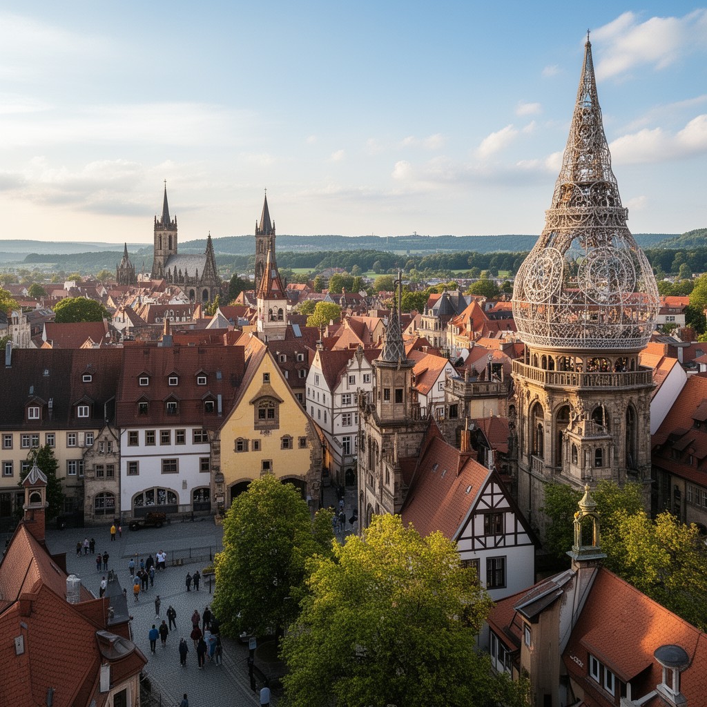 AI-generated illustration of Plauen
