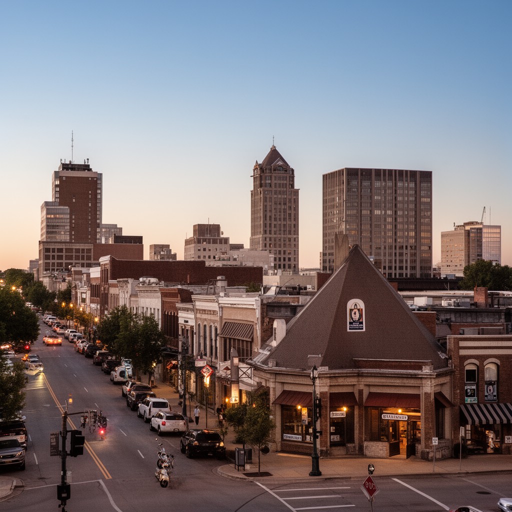 AI-generated illustration of Independence, Missouri, United States