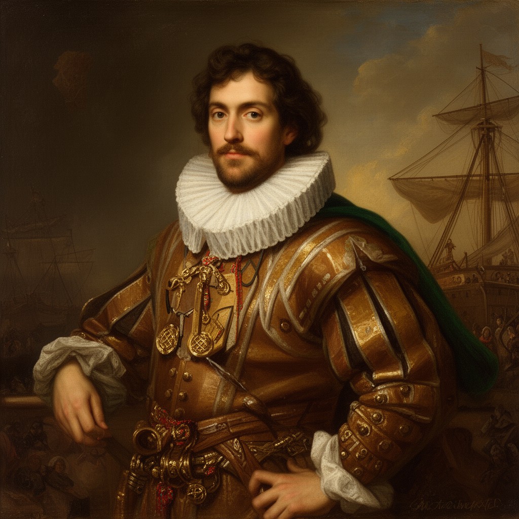 AI-generated illustration of Pedro Álvares Cabral