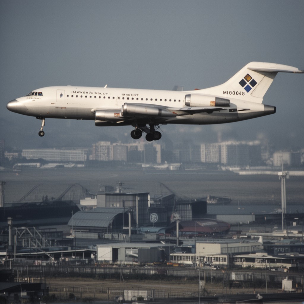 AI-generated illustration of Hawker Siddeley Trident
