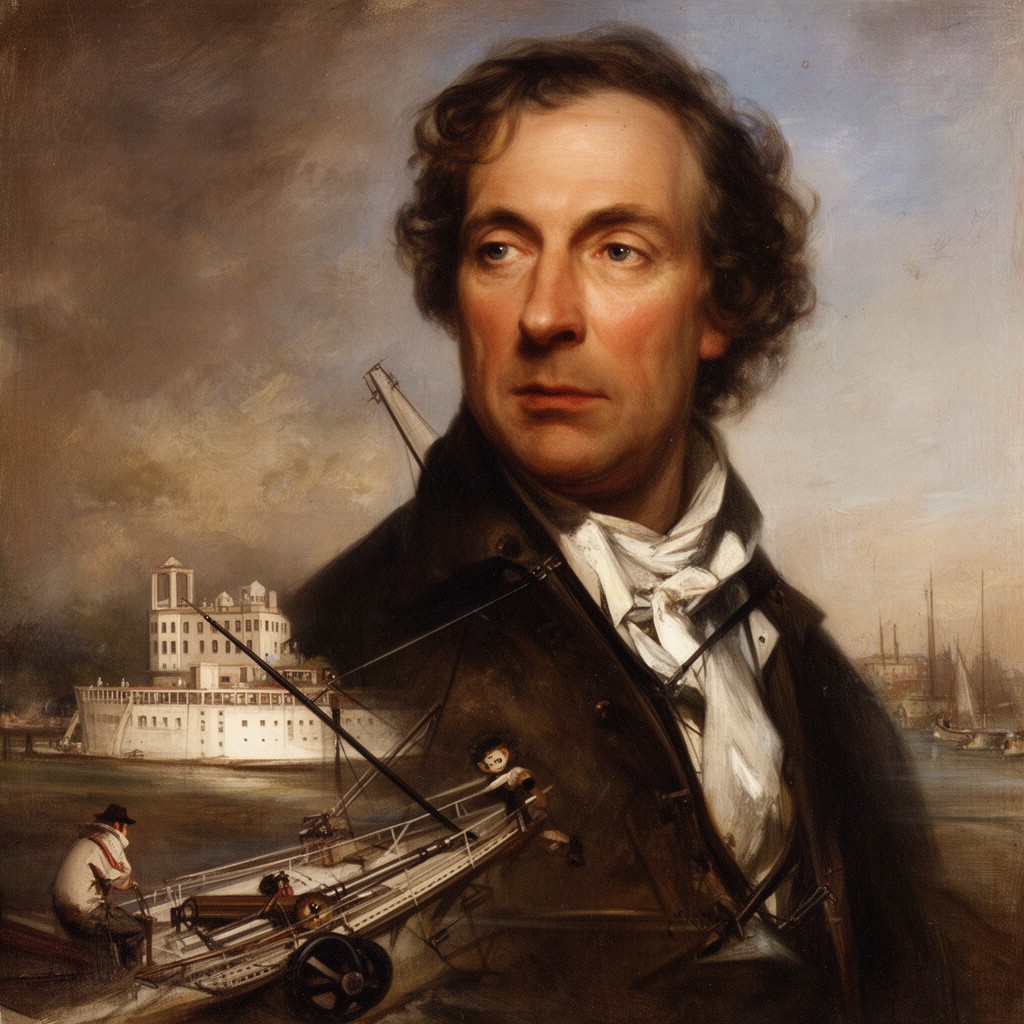 AI-generated illustration of Robert Fulton
