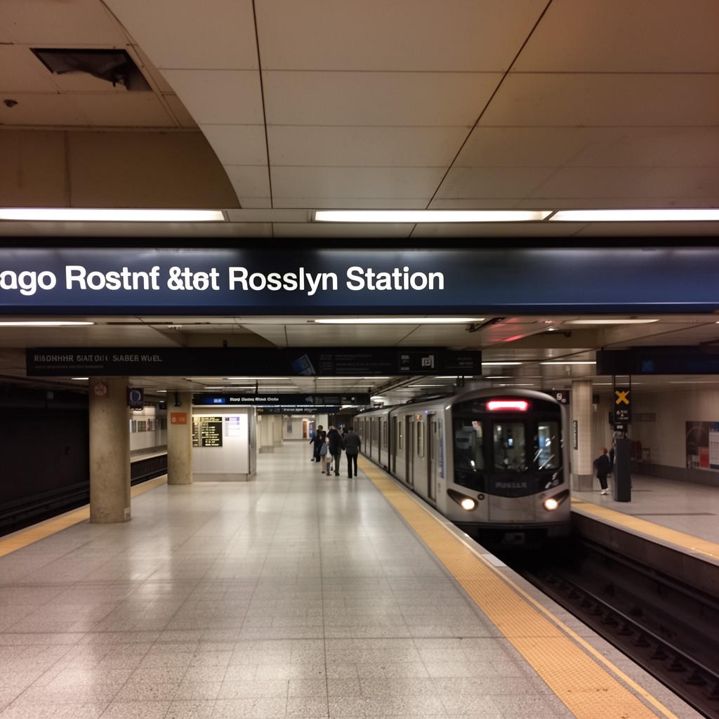 AI-generated illustration of Rosslyn station