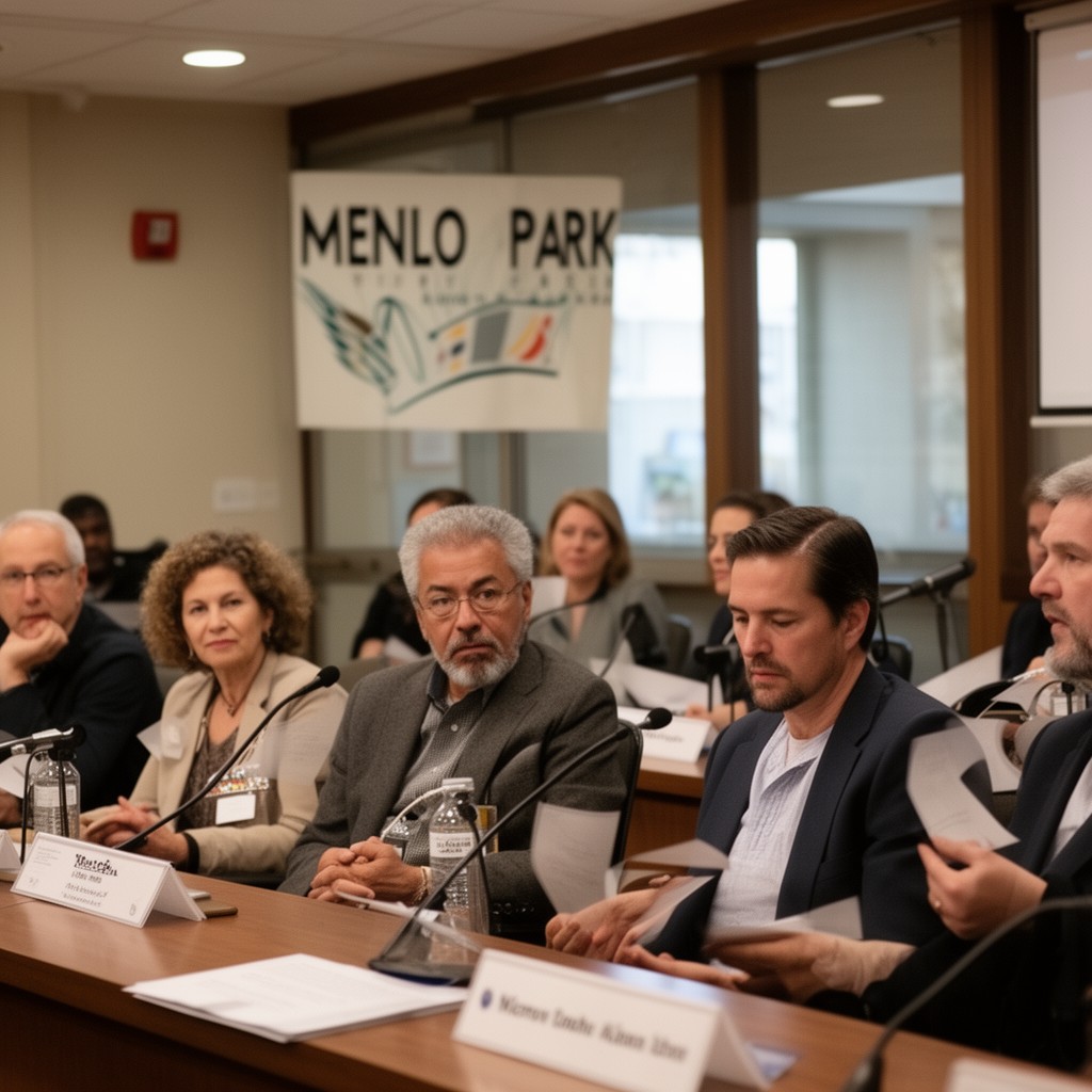 AI-generated illustration of Menlo Park City Council
