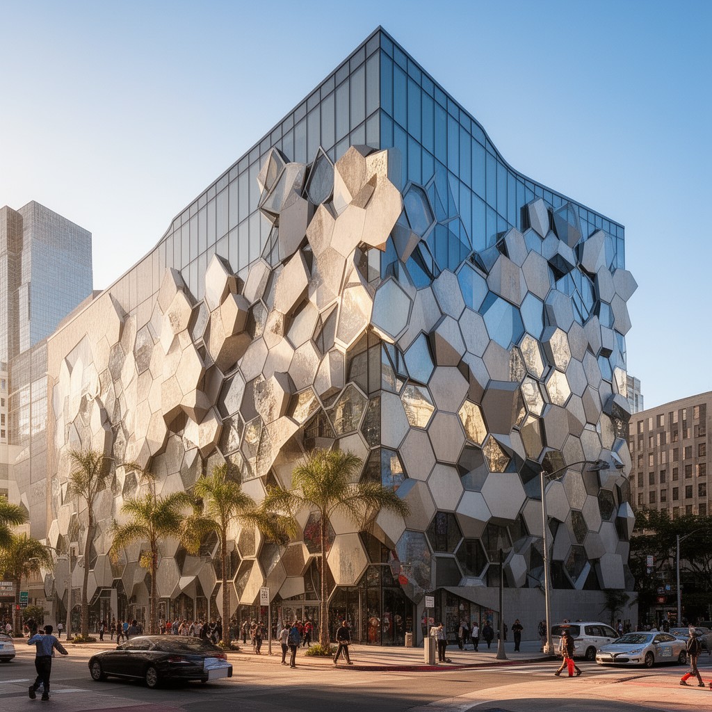 AI-generated illustration of The Broad Museum