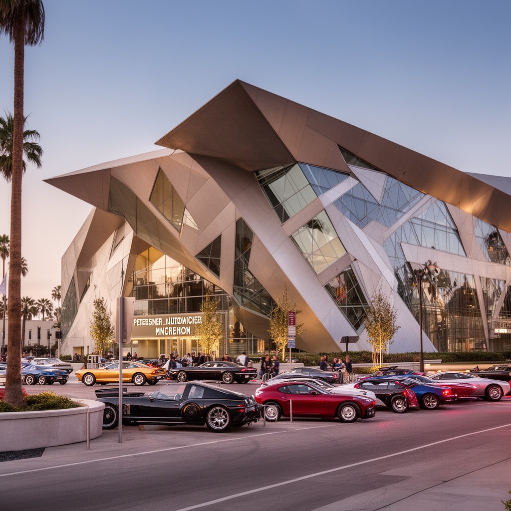 AI-generated illustration of Petersen Automotive Museum