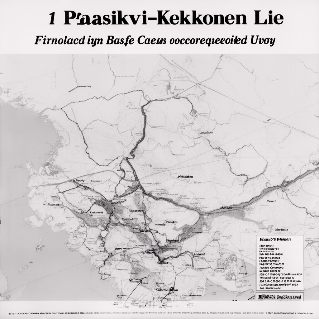 AI-generated illustration of Paasikivi–Kekkonen line
