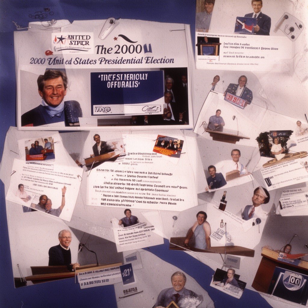 AI-generated illustration of 2000 United States presidential election