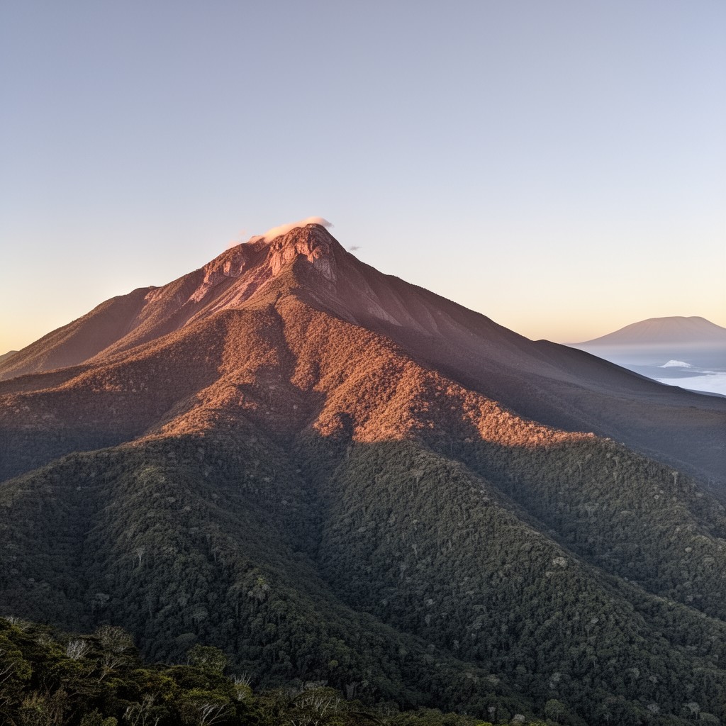 AI-generated illustration of Pico Cristóbal Colón