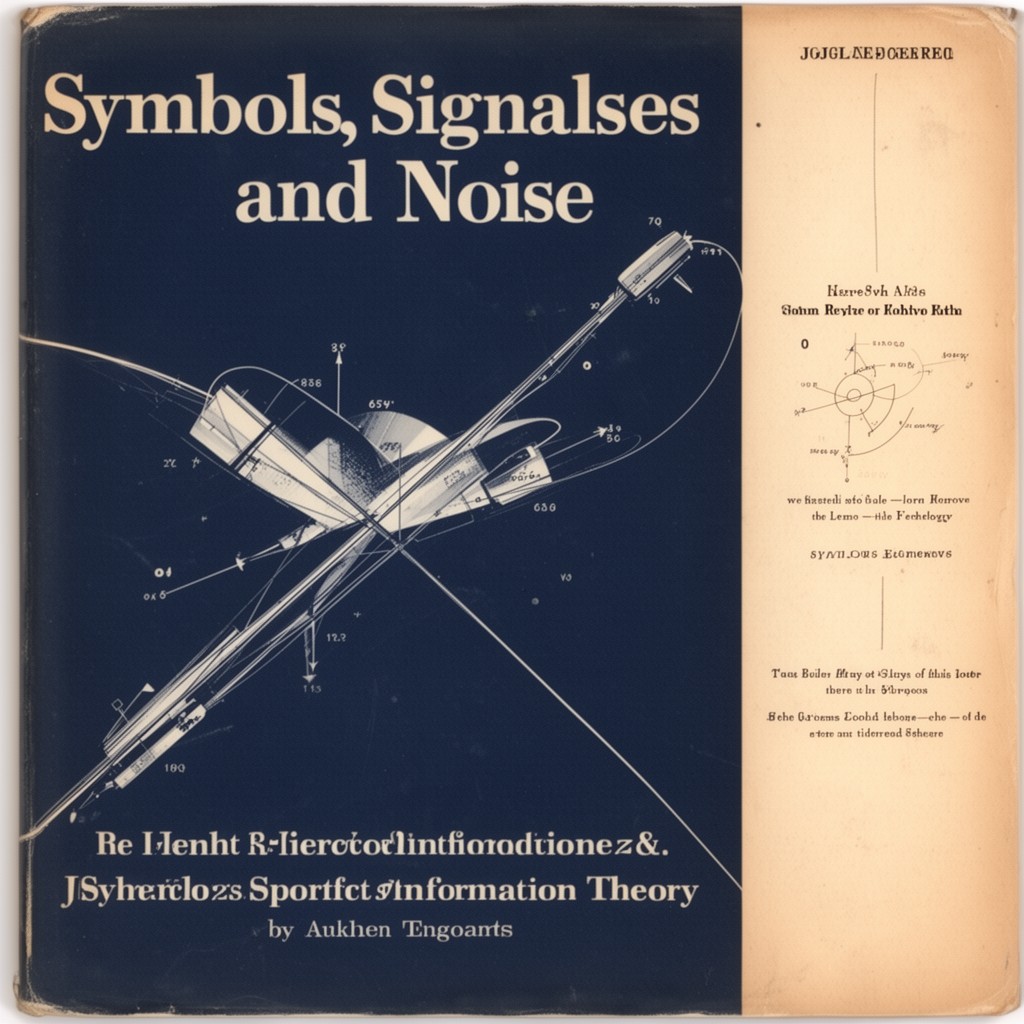 AI-generated illustration of Symbols, Signals and Noise