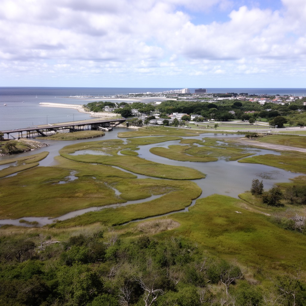 AI-generated illustration of North Atlantic coastal ecoregion