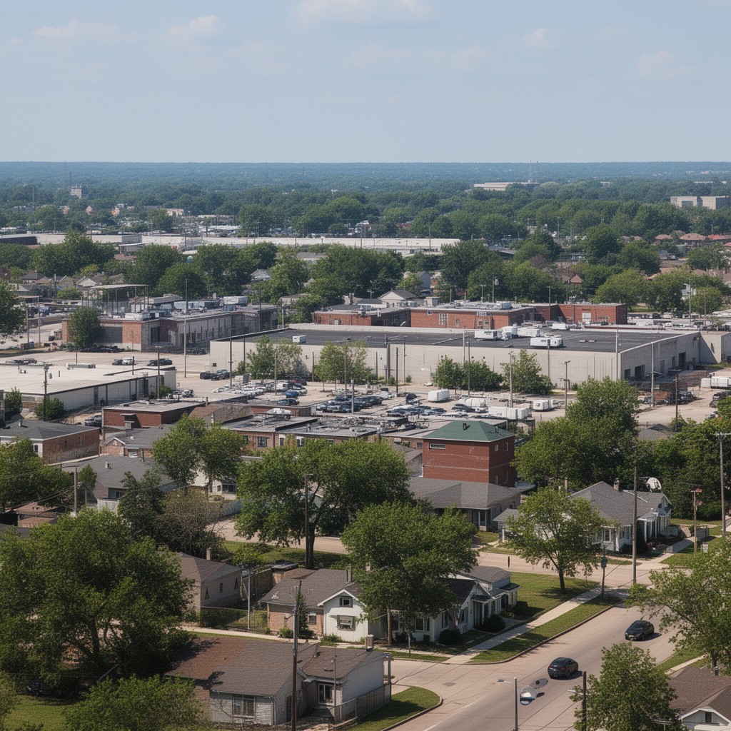AI-generated illustration of Claycomo, Missouri