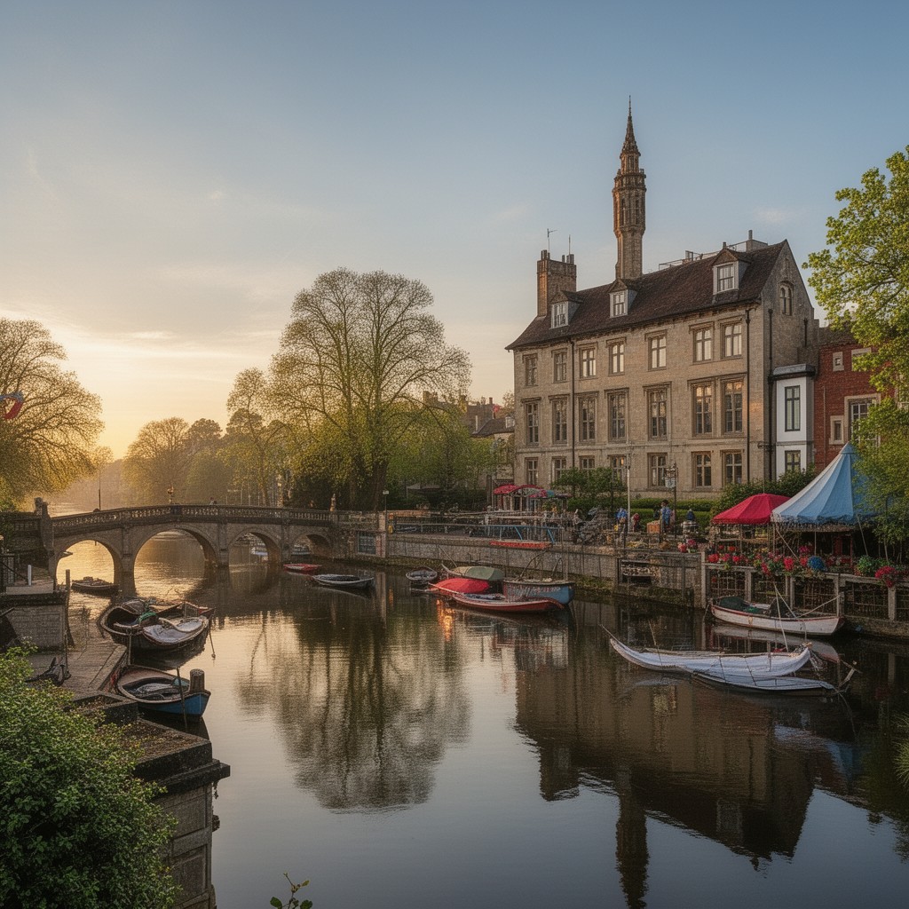 AI-generated illustration of Richmond, Surrey, England
