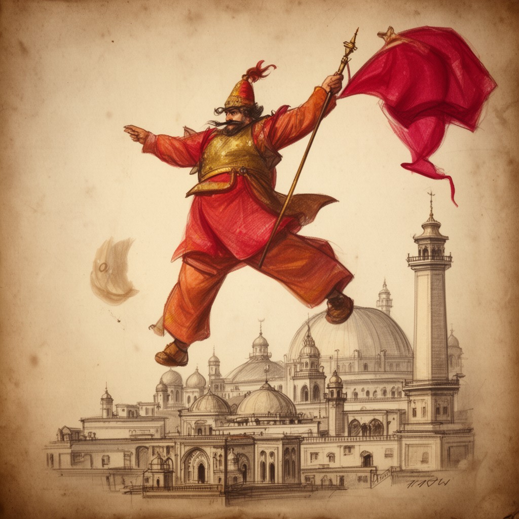 AI-generated illustration of Khalji dynasty