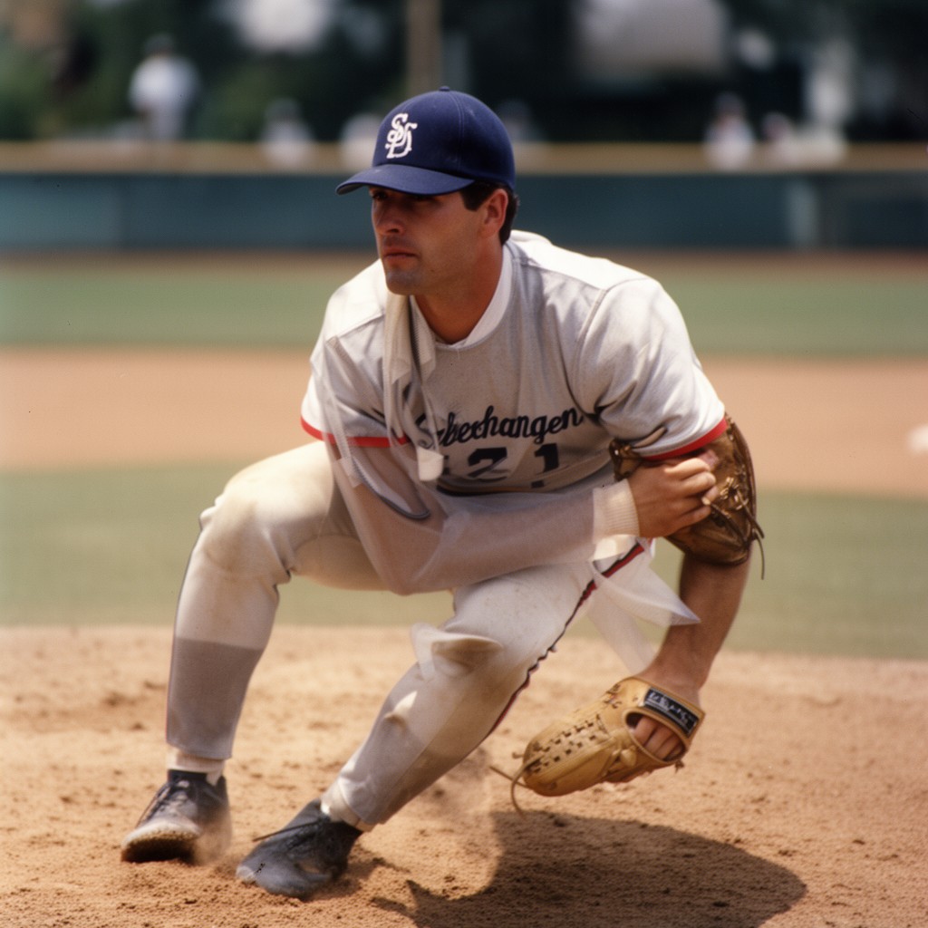 AI-generated illustration of Bret Saberhagen