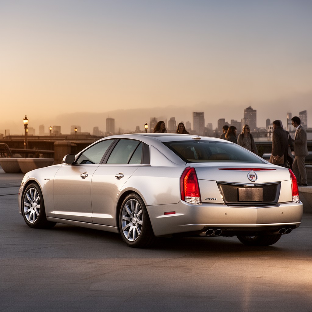 AI-generated illustration of Cadillac STS