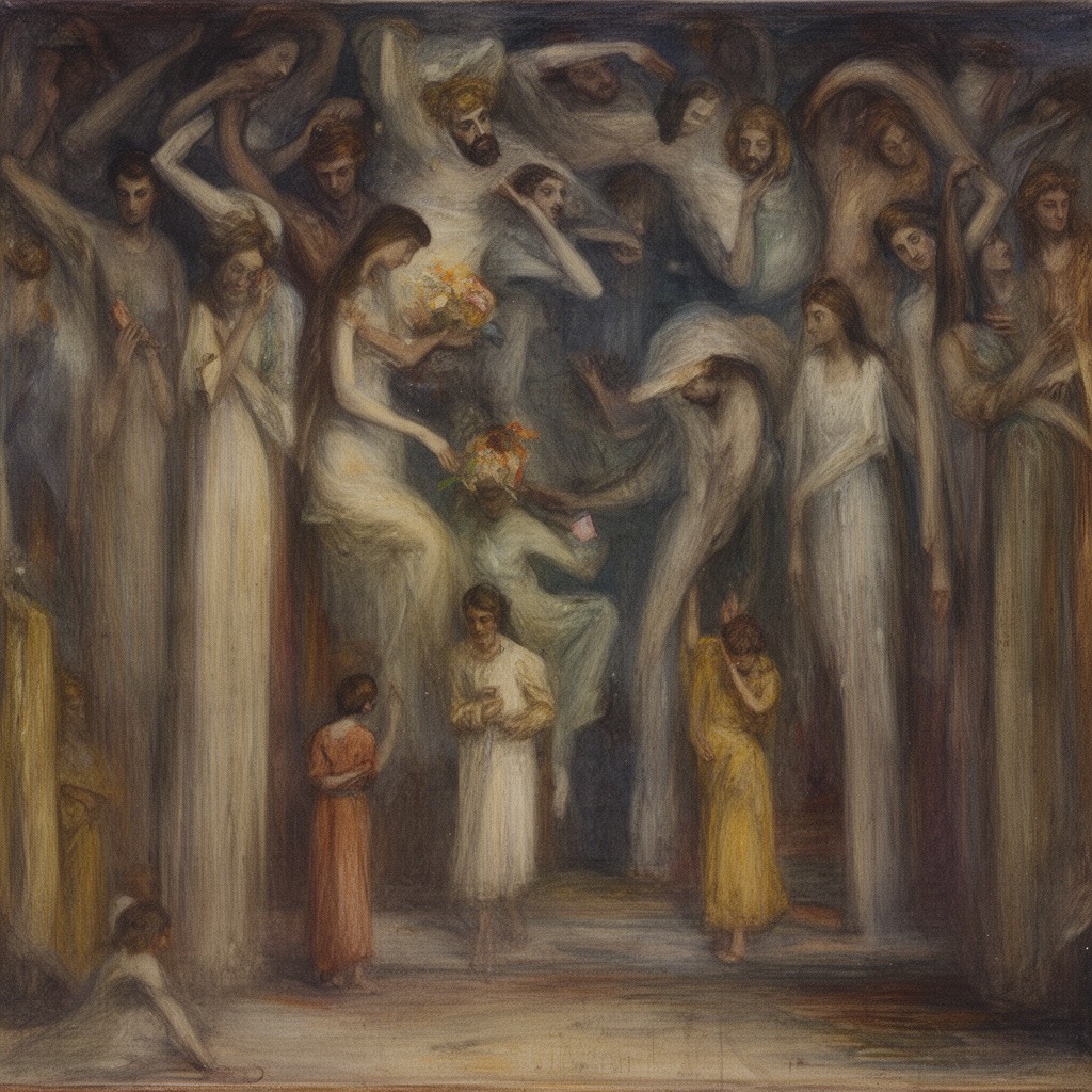 AI-generated illustration of Pierre Puvis de Chavannes
