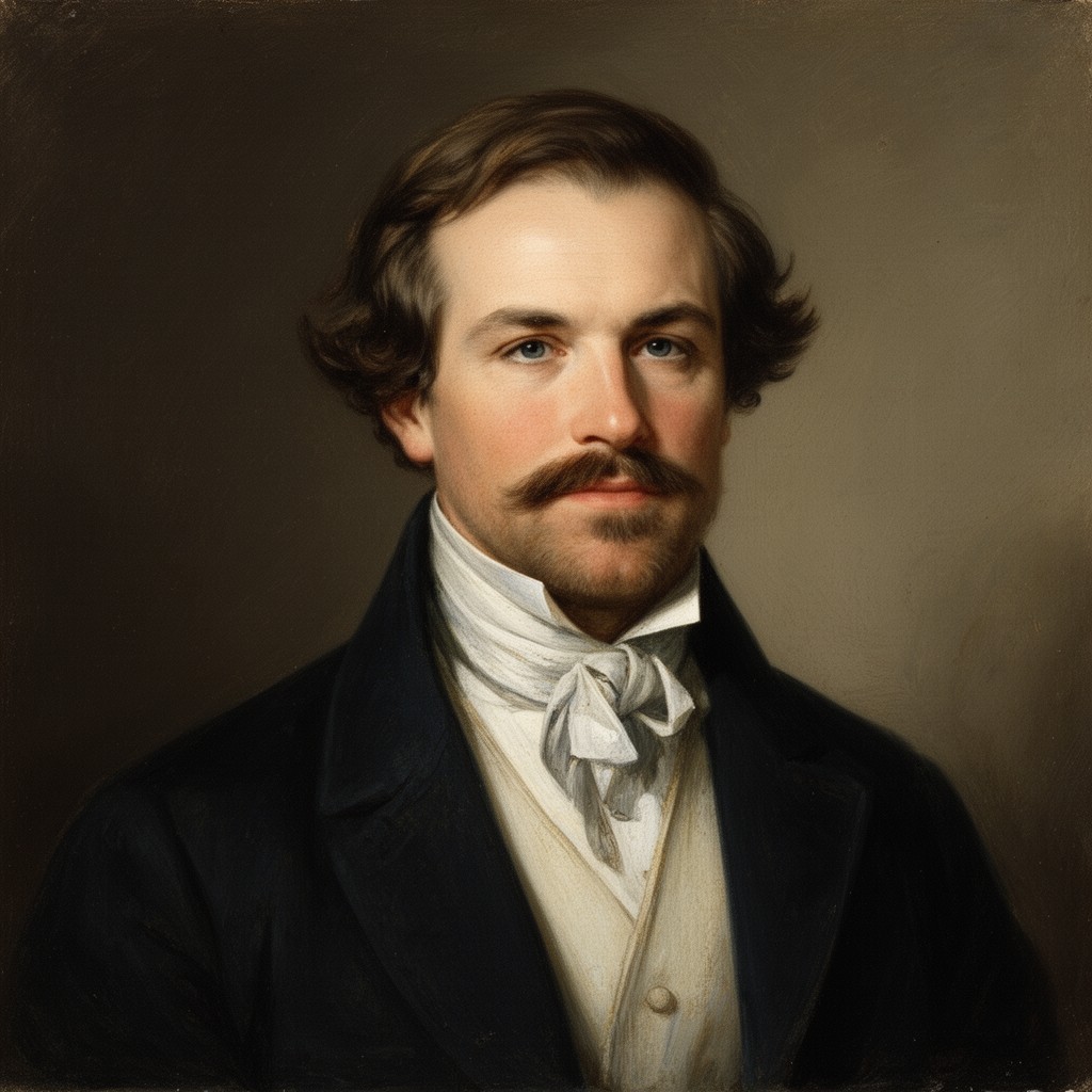 AI-generated illustration of Nathaniel Palmer
