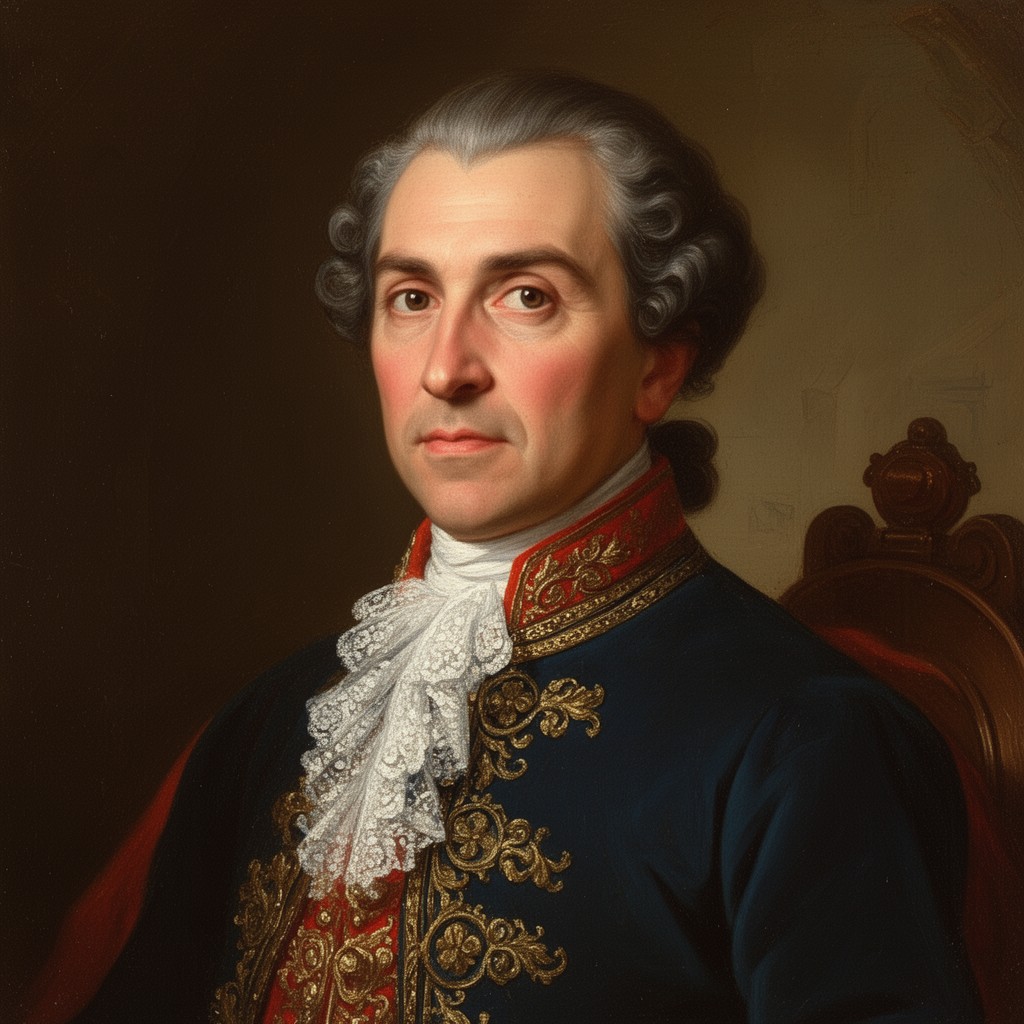 AI-generated illustration of Juan José de Vértiz y Salcedo