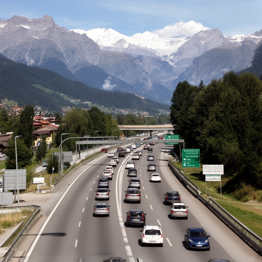 AI-generated illustration of Autostrada A5