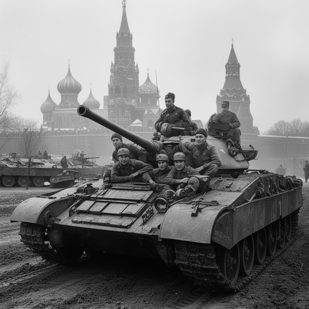 AI-generated illustration of Moscow Strategic Offensive Operation