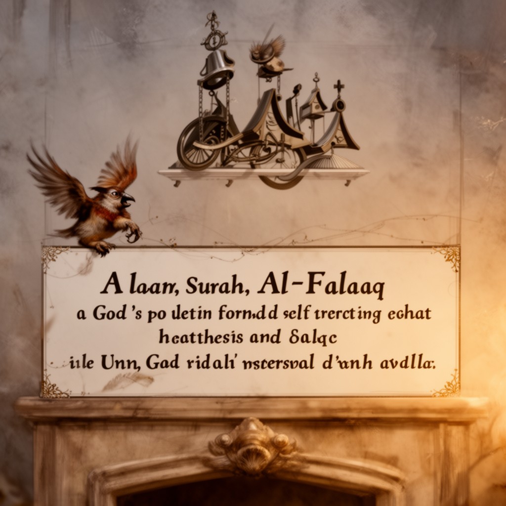 AI-generated illustration of Surah Al-Falaq