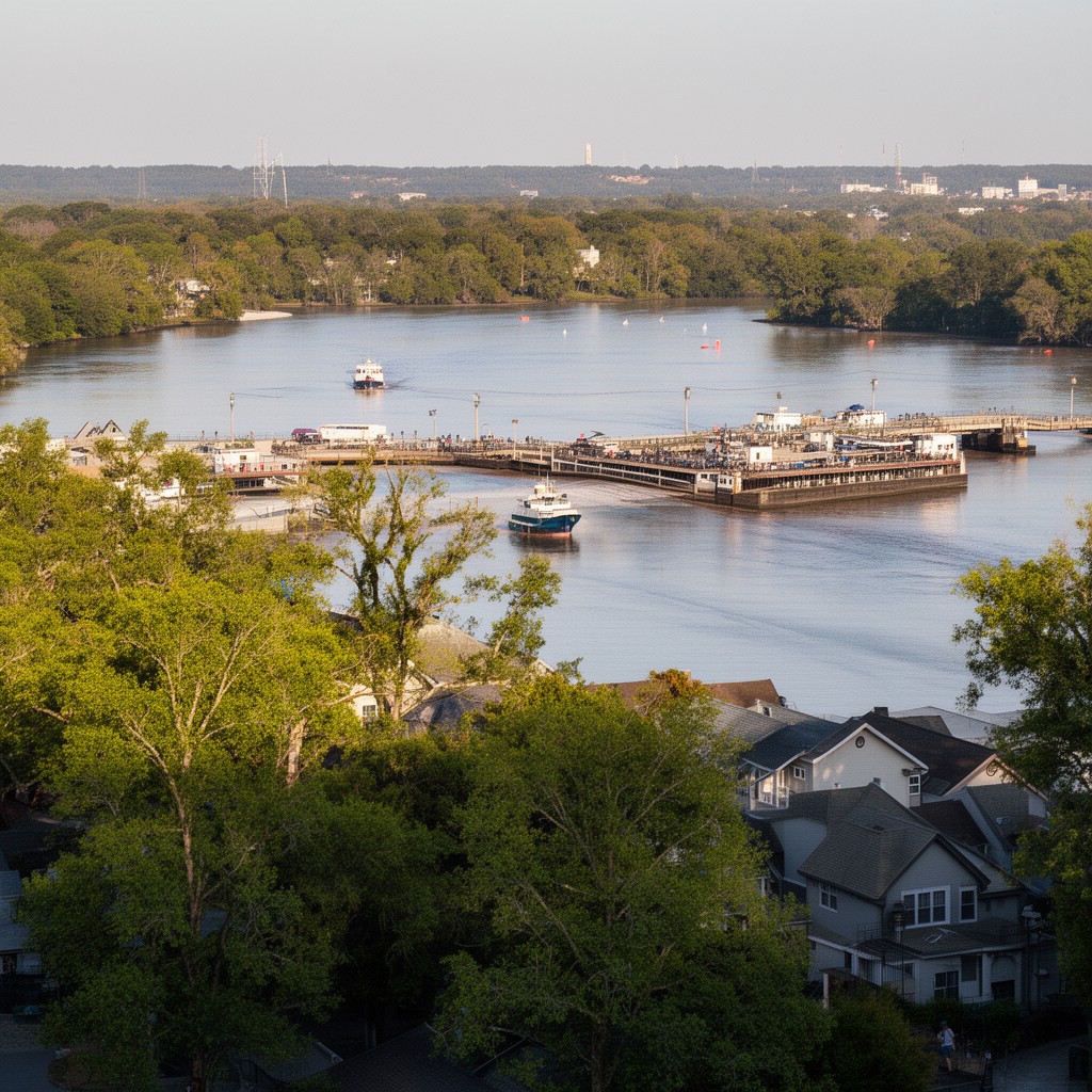 AI-generated illustration of Savannah River