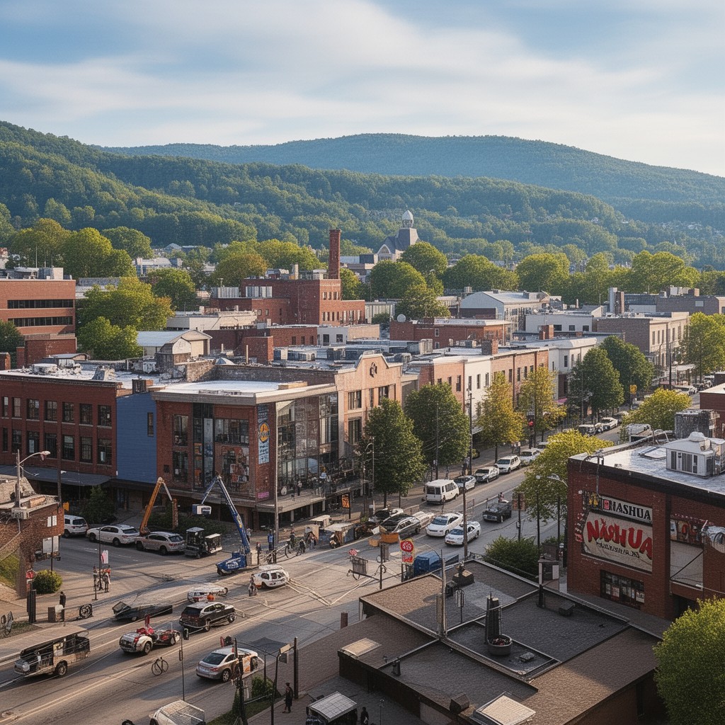 AI-generated illustration of Nashua, New Hampshire