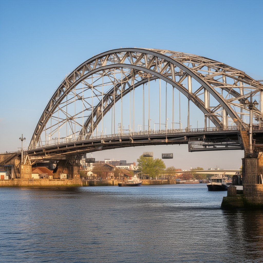 AI-generated illustration of Silver Jubilee Bridge