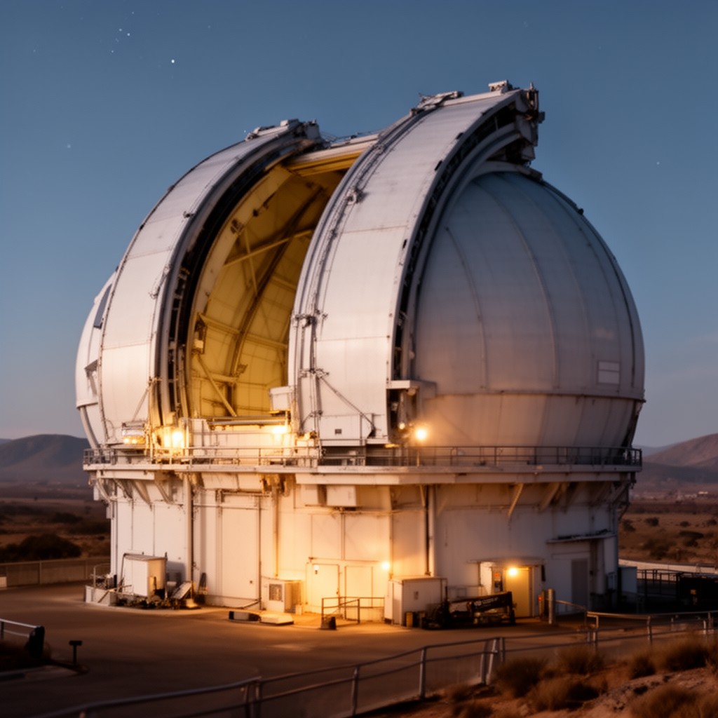 AI-generated illustration of MPG/ESO 2.2 m Telescope