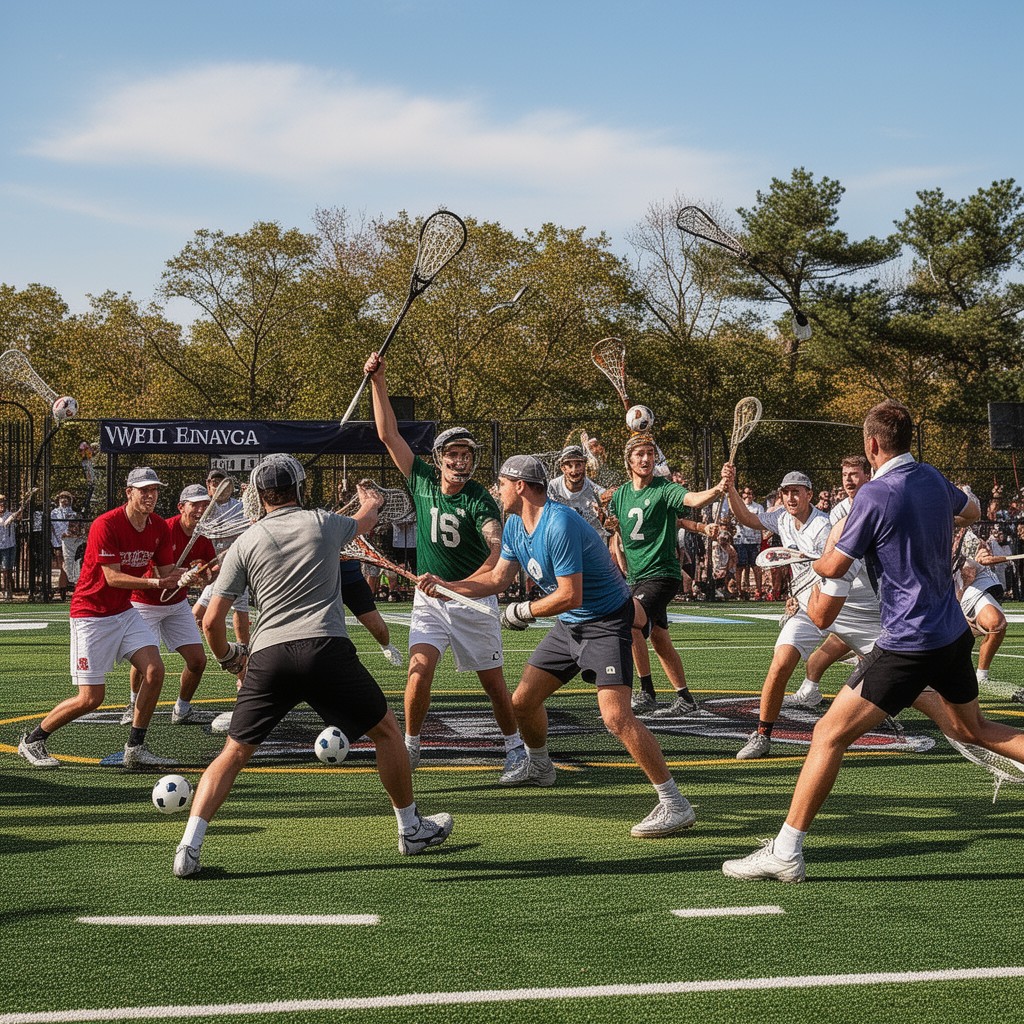AI-generated illustration of Ivy League men’s lacrosse