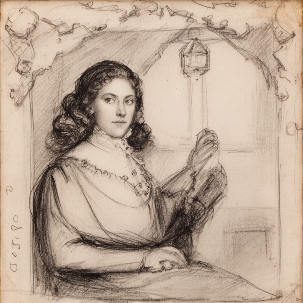 AI-generated illustration of Martha Rainsborough