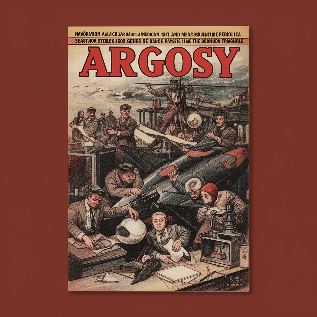 AI-generated illustration of Argosy magazine
