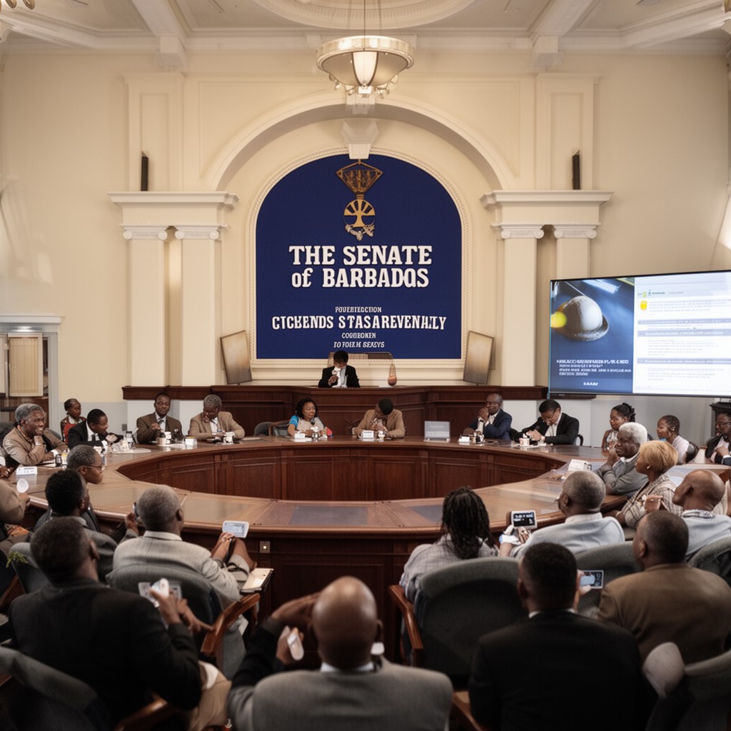 AI-generated illustration of Senate of Barbados